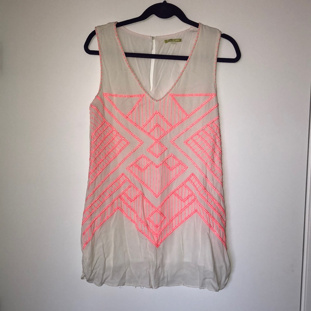 Gianni Bini Size small pink and white/cream shift dress - make an offer - Picture 2 of 5